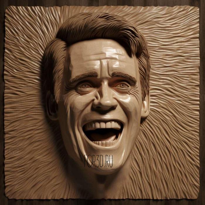 jim carrey 3 stl model for CNC